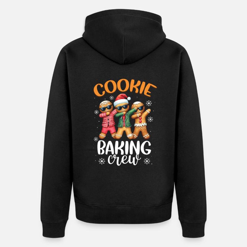 Bäcker Bäckerein Backwaren Backen Geschenk - Unisex Premium Bio Zip Hoodie - Schwarz