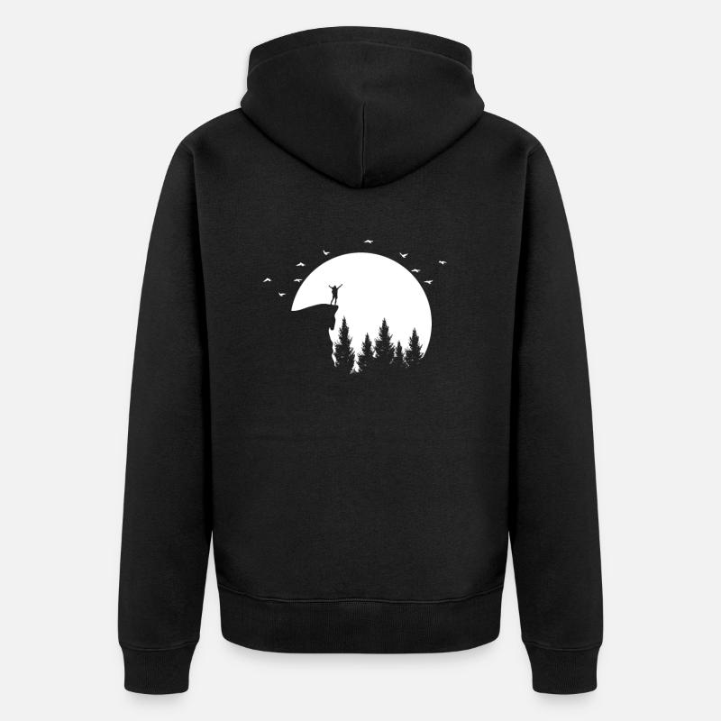 Randonnée dans la nature - Veste à capuche bio Premium Unisexe - noir