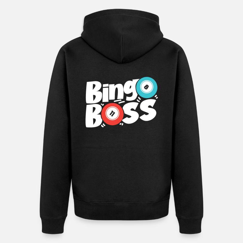 Bingo Player Bingo - Unisex Premium Bio Zip Hoodie - Schwarz