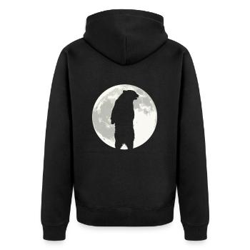 Grizzly Ours Halloween Ours brun - Veste à capuche bio Premium Unisexe - noir - Dos - Nico (187cm)
