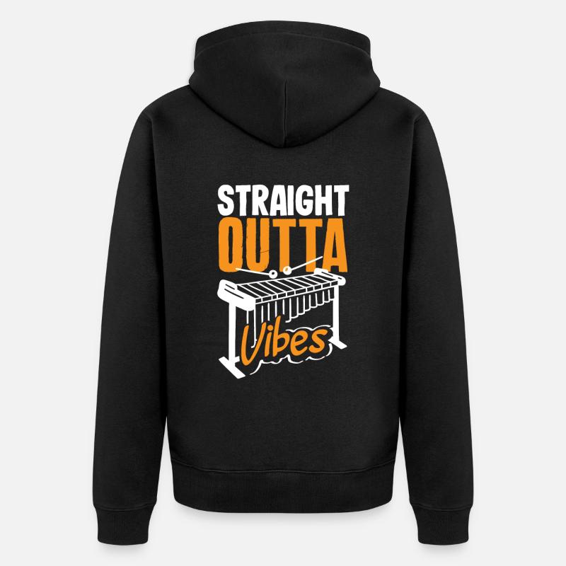 Vibraphon-musikinstrument - Unisex Premium Bio Zip Hoodie - Schwarz
