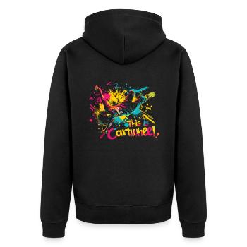 Cool cartwheel gymnast - Unisex Premium Organic Zip Hoodie - black - Back - Nico (187cm)