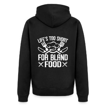 Cuisine Amateur de cuisine Chef culinaire - Veste à capuche bio Premium Unisexe - noir - Dos - Nico (187cm)