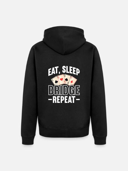 Bridge - Unisex Premium Organic Zip Hoodie - black