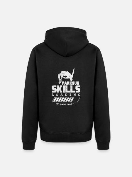 Parkour - Unisex Premium Organic Zip Hoodie - black