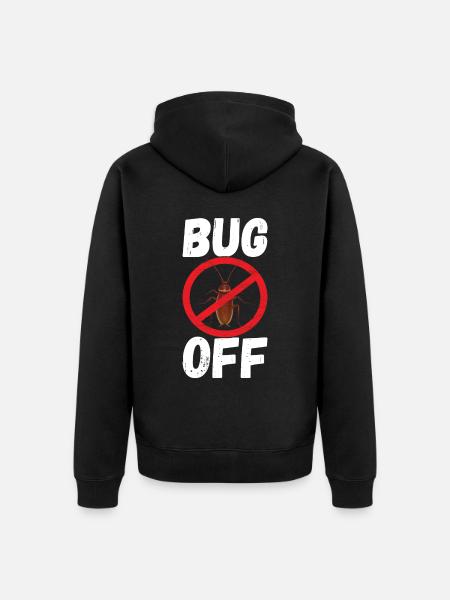 Pest Control Exterminator - Unisex Premium Organic Zip Hoodie - black