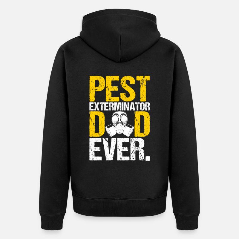 Pest Control Exterminator - Unisex Premium Organic Zip Hoodie - black