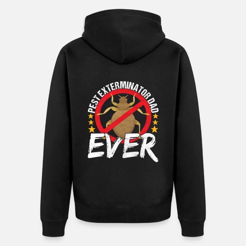 Pest Control Exterminator - Unisex Premium Organic Zip Hoodie - black