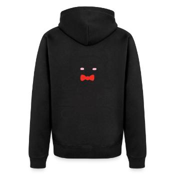 Adorable expression d’ours « Je t’aime beaucoup Beary » - Veste à capuche bio Premium Unisexe - noir - Dos - Nico (187cm)