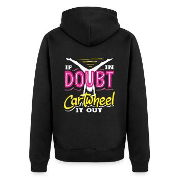Cool cartwheel gymnastics - Unisex Premium Organic Zip Hoodie - black - Back - Nico (187cm)