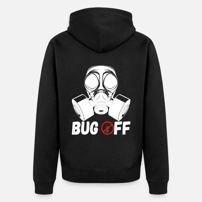 Schädlingsbekämpfung Kammerjäger - Unisex Premium Bio Zip Hoodie - Schwarz