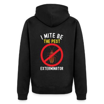 Exterminateur de lutte antiparasitaire - Veste à capuche bio Premium Unisexe - noir - Dos - Nico (187cm)