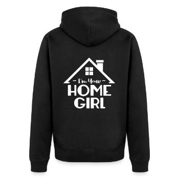 Real Estate Agent Real Estate Agent Gift - Unisex Premium Organic Zip Hoodie - black - Back - Nico (187cm)
