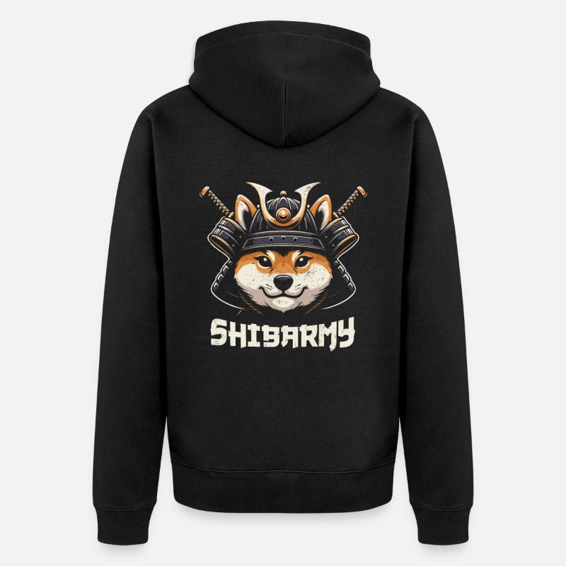 Samouraï - Veste à capuche bio Premium Unisexe - noir
