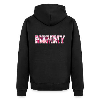 Mutter Cowboy Geburtstag Family Matching Party - Unisex Premium Bio Zip Hoodie - Schwarz - Hinten - Nico (187cm)