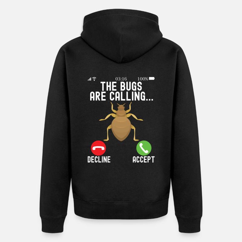 Schädlingsbekämpfung Kammerjäger - Unisex Premium Bio Zip Hoodie - Schwarz