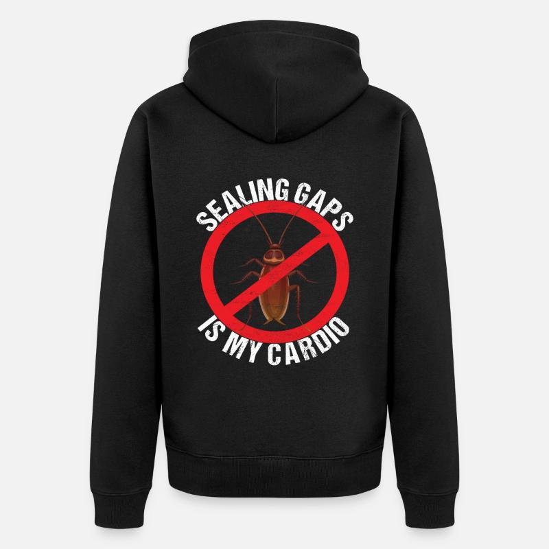 Schädlingsbekämpfung Kammerjäger - Unisex Premium Bio Zip Hoodie - Schwarz
