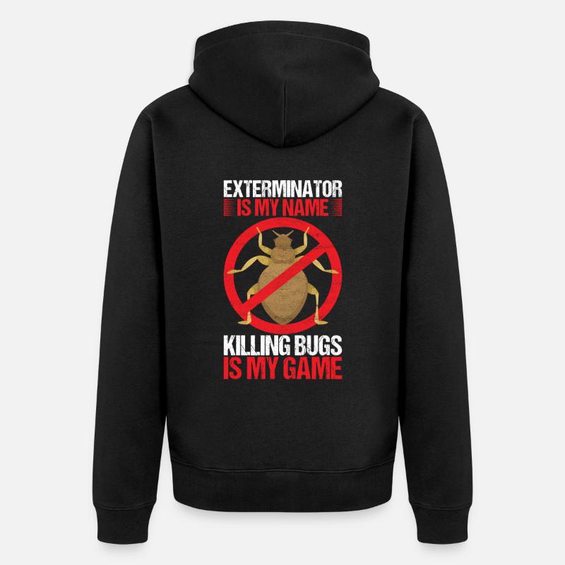 Schädlingsbekämpfung Kammerjäger - Unisex Premium Bio Zip Hoodie - Schwarz