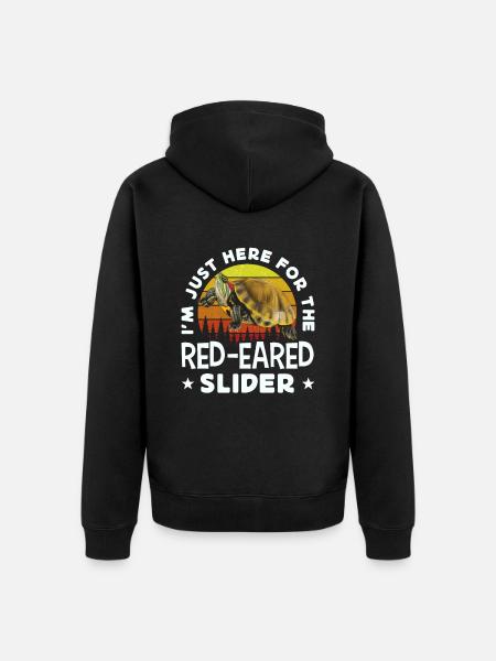 Red-eared turtle lovers - Unisex Premium Organic Zip Hoodie - black