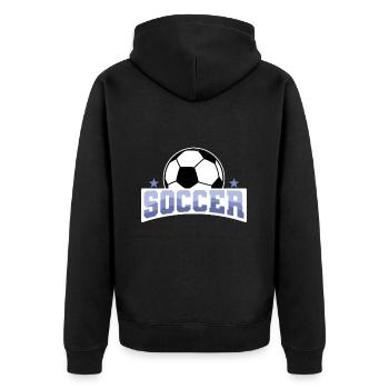 Football « Soccer » Football récréatif - Veste à capuche bio Premium Unisexe - noir - Dos - Nico (187cm)