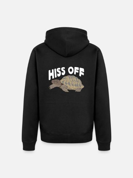 Red-eared turtle lovers - Unisex Premium Organic Zip Hoodie - black