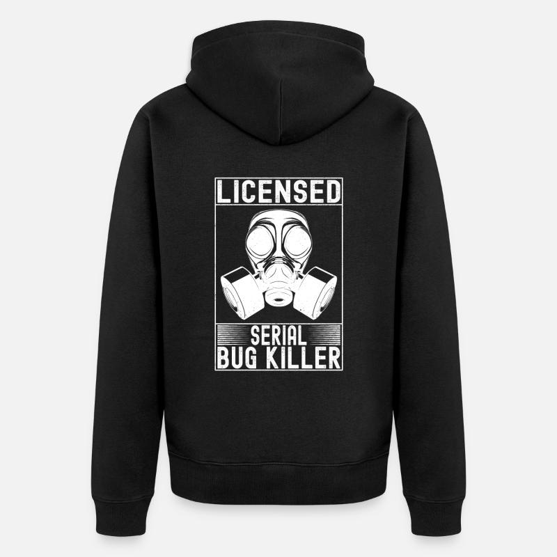 Schädlingsbekämpfung Kammerjäger - Unisex Premium Bio Zip Hoodie - Schwarz