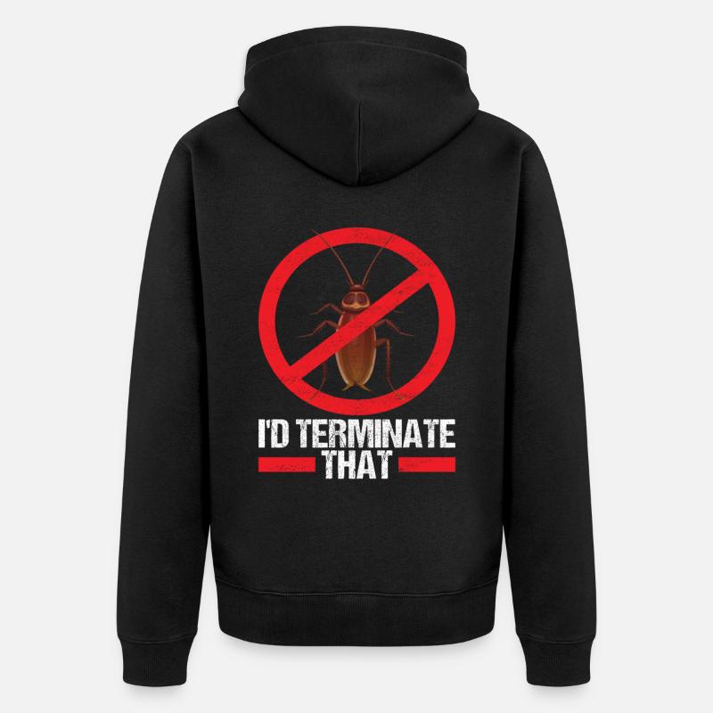 Schädlingsbekämpfung Kammerjäger - Unisex Premium Bio Zip Hoodie - Schwarz