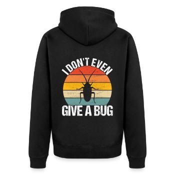 Pest Control Exterminators - Unisex Premium Organic Zip Hoodie - black - Back - Nico (187cm)