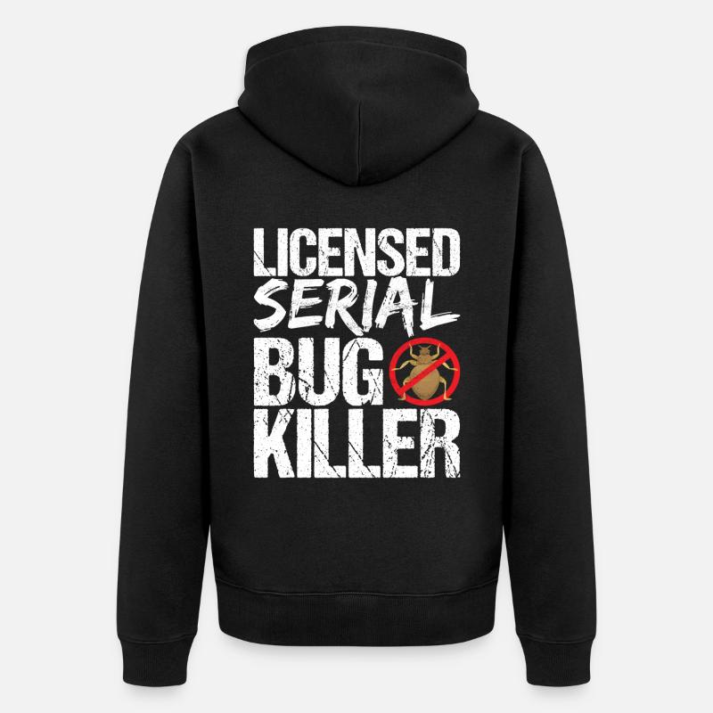 Schädlingsbekämpfung Kammerjäger - Unisex Premium Bio Zip Hoodie - Schwarz