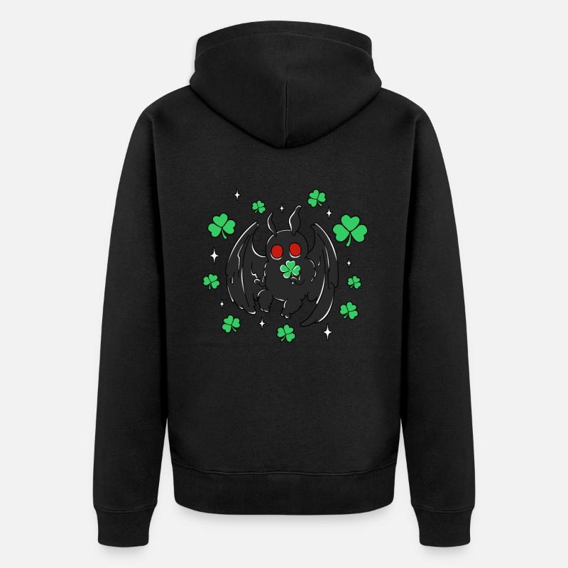 Trèfle de phalène - Veste à capuche bio Premium Unisexe - noir