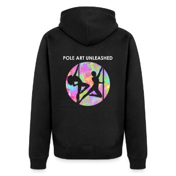 Pole Dance Dancer, Pole Dancing, Pole Dancing - Unisex Premium Organic Zip Hoodie - black - Back - Nico (187cm)