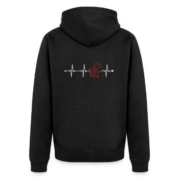 Dyslexie Battements de cœur Apraxie Thérapeute en dyslexie - Veste à capuche bio Premium Unisexe - noir - Dos - Nico (187cm)