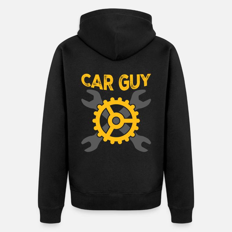 Mécanicien de moteur à combustion - Veste à capuche bio Premium Unisexe - noir