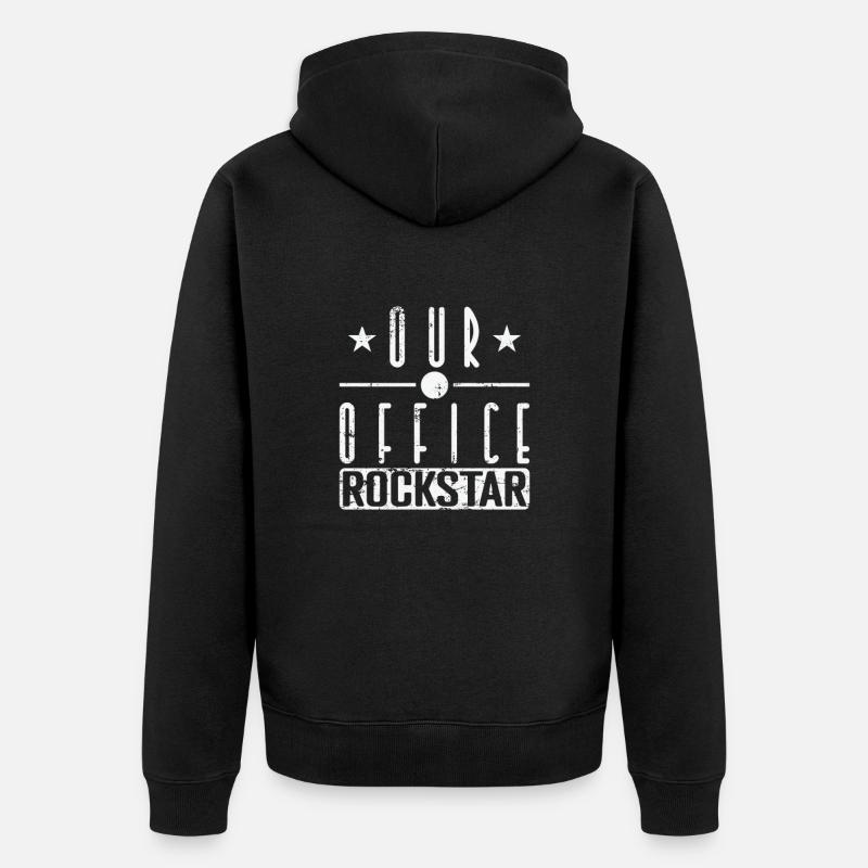 Notre bascule de bureau - Veste à capuche bio Premium Unisexe - noir