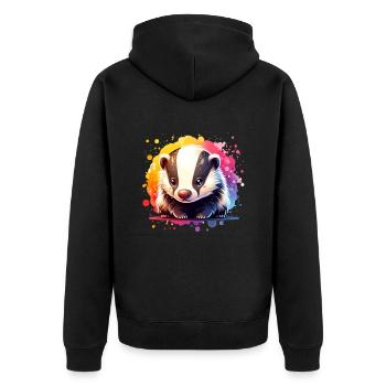Ratel - Veste à capuche bio Premium Unisexe - noir - Dos - Nico (187cm)