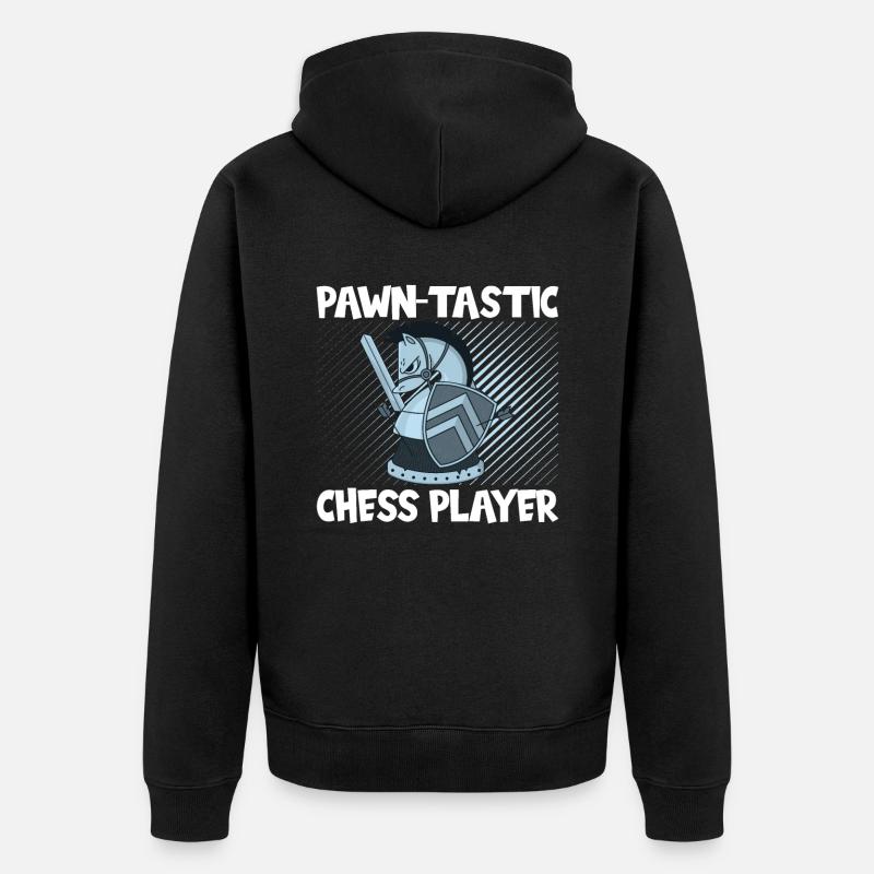 Pion d’échecs - Veste à capuche bio Premium Unisexe - noir