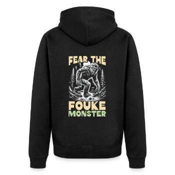 Monstre de Fouke Sasquatch du Sud Cryptozoologie - Veste à capuche bio Premium Unisexe - noir - Dos - Nico (187cm)