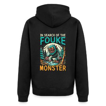 Monstre de Fouke Sasquatch du Sud Cryptozoologie - Veste à capuche bio Premium Unisexe - noir - Dos - Nico (187cm)