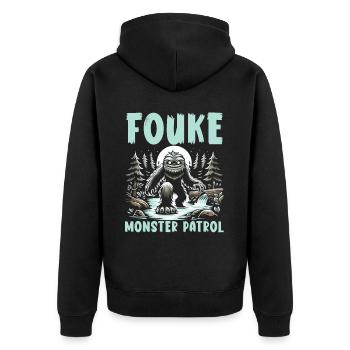 Monstre de Fouke Sasquatch du Sud Cryptozoologie - Veste à capuche bio Premium Unisexe - noir - Dos - Nico (187cm)