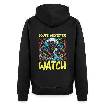 Monstre de Fouke Sasquatch du Sud Cryptozoologie - Veste à capuche bio Premium Unisexe - noir - Dos - Nico (187cm)