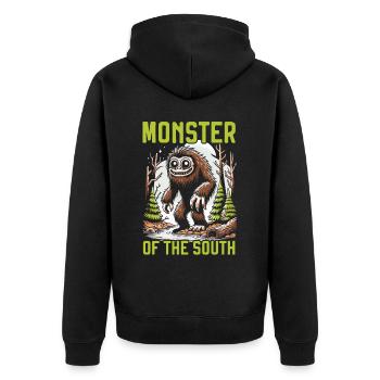 Monstre de Fouke Sasquatch du Sud Cryptozoologie - Veste à capuche bio Premium Unisexe - noir - Dos - Nico (187cm)