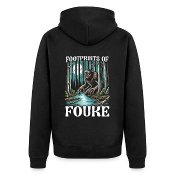 Monstre de Fouke Sasquatch du Sud Cryptozoologie - Veste à capuche bio Premium Unisexe - noir - Dos - Nico (187cm)
