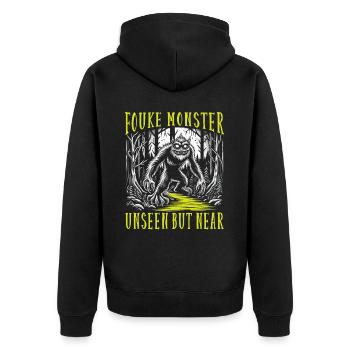 Monstre de Fouke Sasquatch du Sud Cryptozoologie - Veste à capuche bio Premium Unisexe - noir - Dos - Nico (187cm)