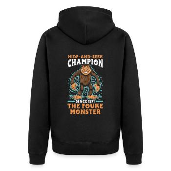 Monstre de Fouke Sasquatch du Sud Cryptozoologie - Veste à capuche bio Premium Unisexe - noir - Dos - Nico (187cm)