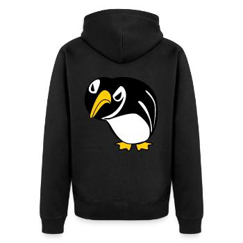 Pingouins Pingouin - Veste à capuche bio Premium Unisexe - noir - Dos - Nico (187cm)