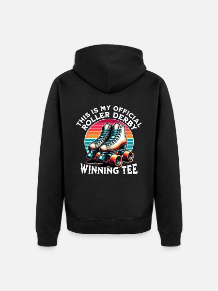 Roller Derby Player - Unisex Premium Organic Zip Hoodie - black