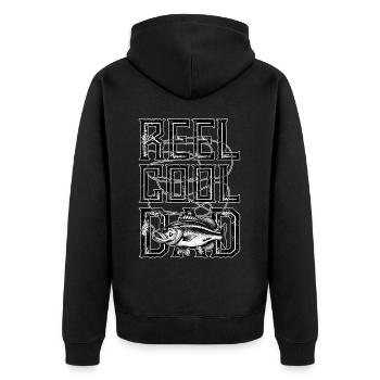 Moulinet Cool Dad - Veste à capuche bio Premium Unisexe - noir - Dos - Nico (187cm)