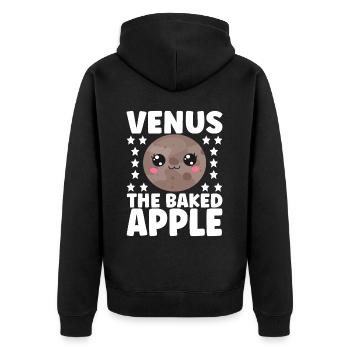 Astronomie Mignonne Planète Système Solaire Galaxie - Veste à capuche bio Premium Unisexe - noir - Dos - Nico (187cm)