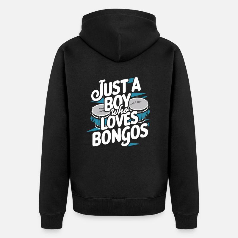 Cadeau Bongo Music - Veste à capuche bio Premium Unisexe - noir