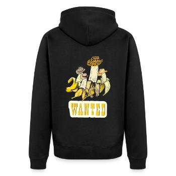 CHAPEAU DE COWBOY WESTERN BANANE - Veste à capuche bio Premium Unisexe - noir - Dos - Nico (187cm)
